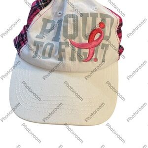 White and Pink Women's Hat